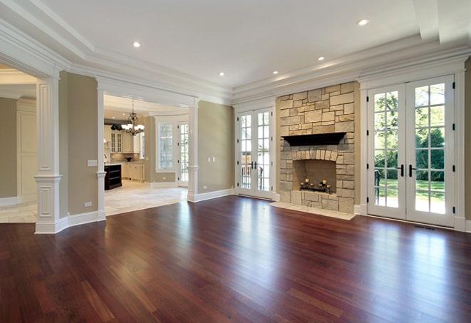 vintage cherry hardwood flooring in a classic home